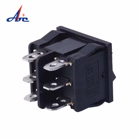 Beliebter wasserdichter 5 A 250 VAC Ein-Aus-3-poliger beleuchteter Ellipsen-Wippschalter